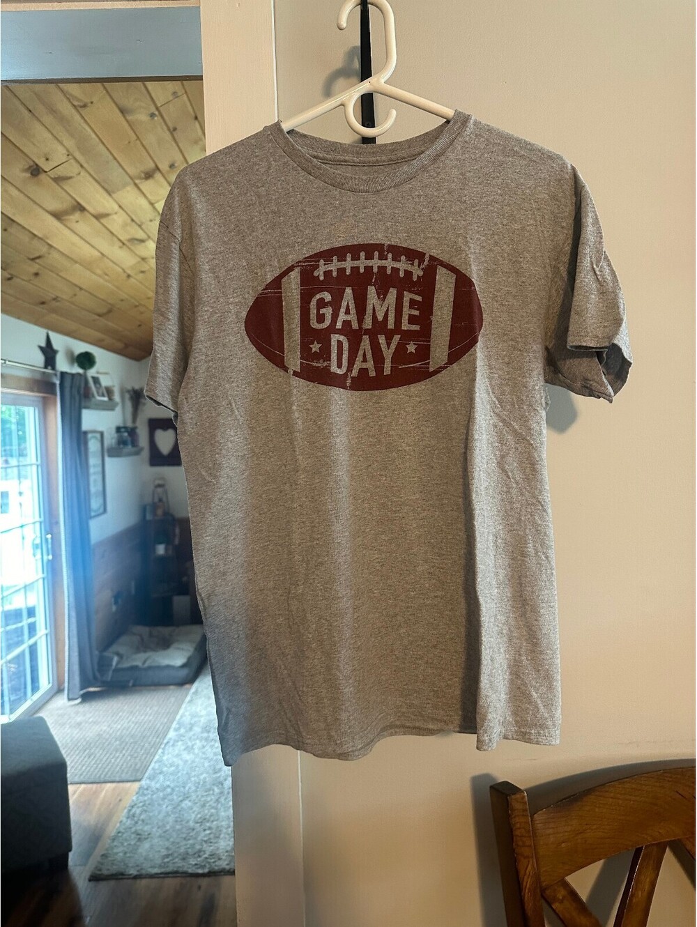 Football Game Day cotton t-shirt sz M